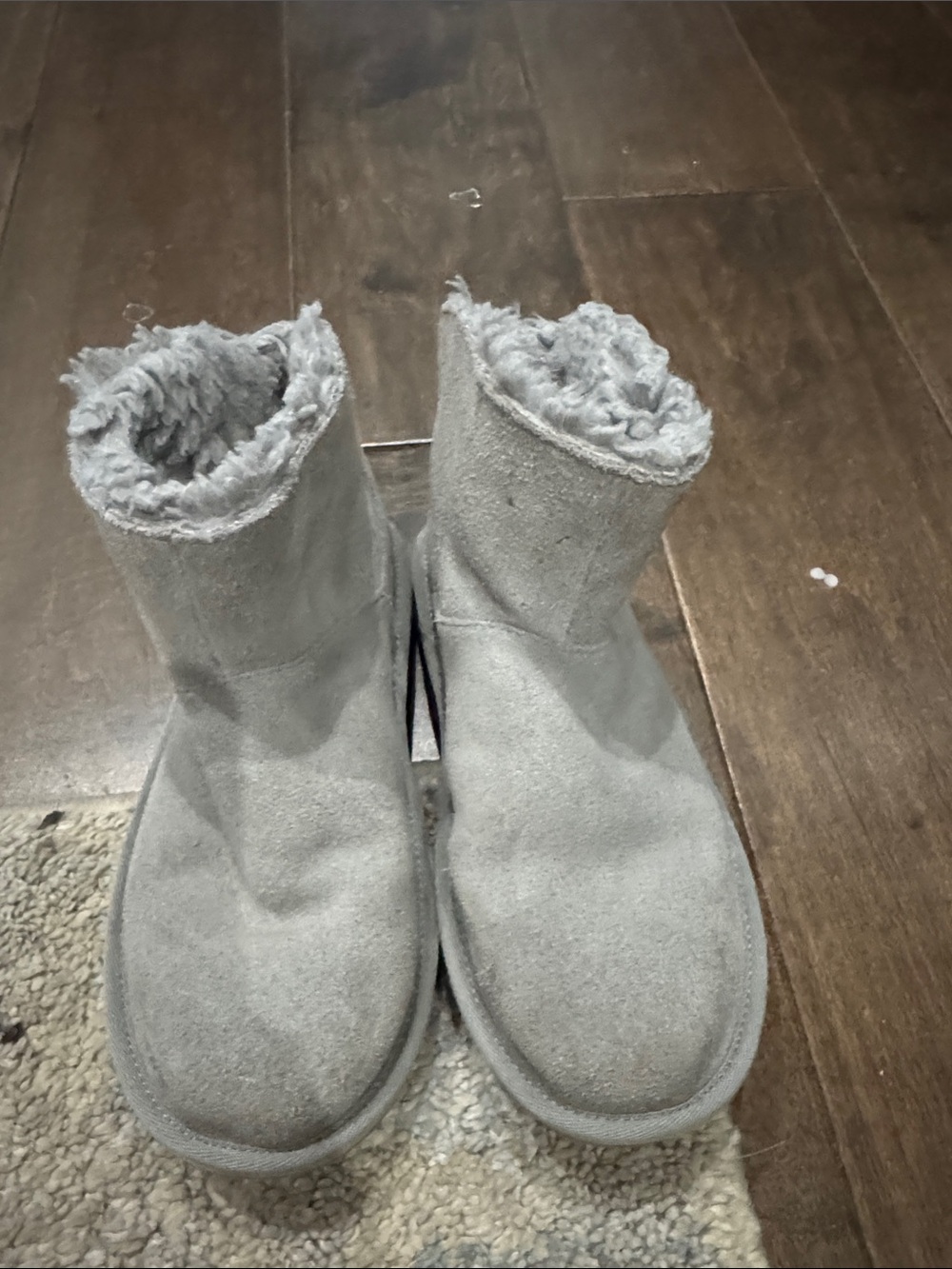 Koolaburra by UGG Kids Light Gray Faux-Shearling Winter Boots